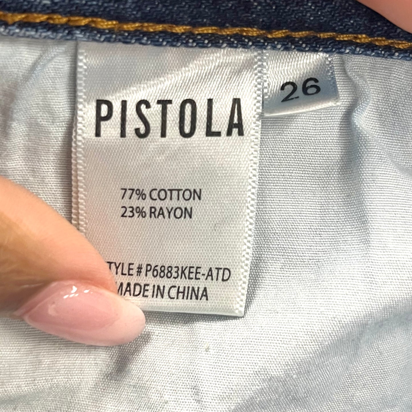 Jeans Straight By Pistola Size: 2