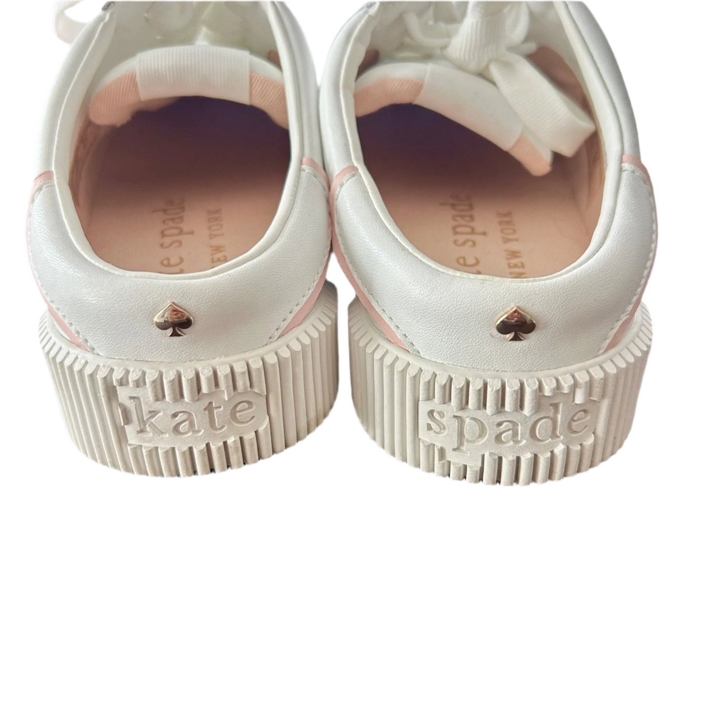 Shoes Designer By Kate Spade In Pink & White, Size: 8