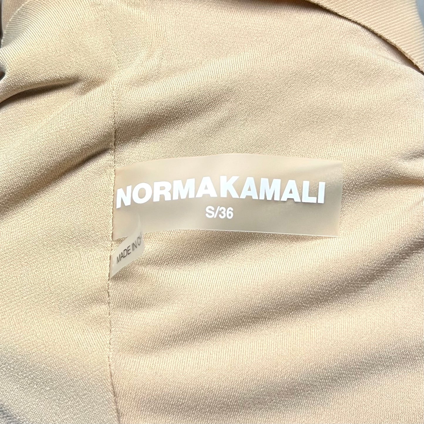 Dress Casual Short By Norma Kamali In Tan, Size: S