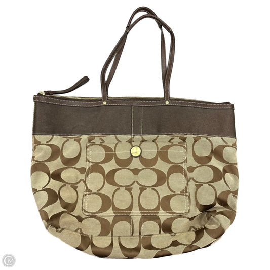 Tote Designer By Coach, Size: Large
