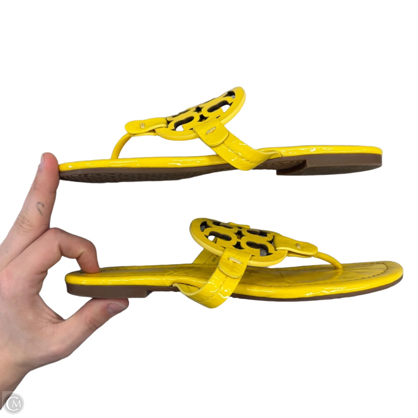 Sandals Designer By Tory Burch In Yellow, Size: 6.5