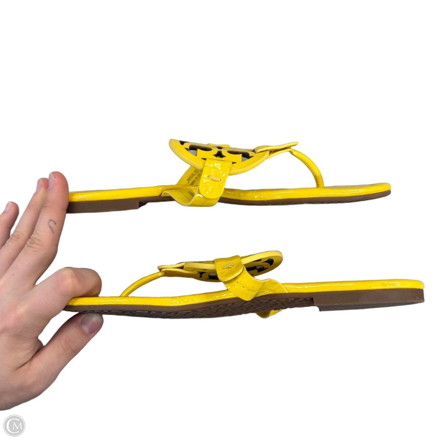 Sandals Designer By Tory Burch In Yellow, Size: 6.5