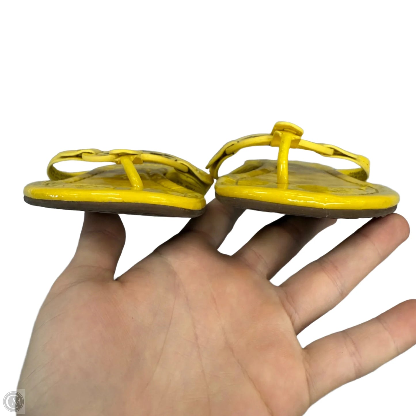 Sandals Designer By Tory Burch In Yellow, Size: 6.5