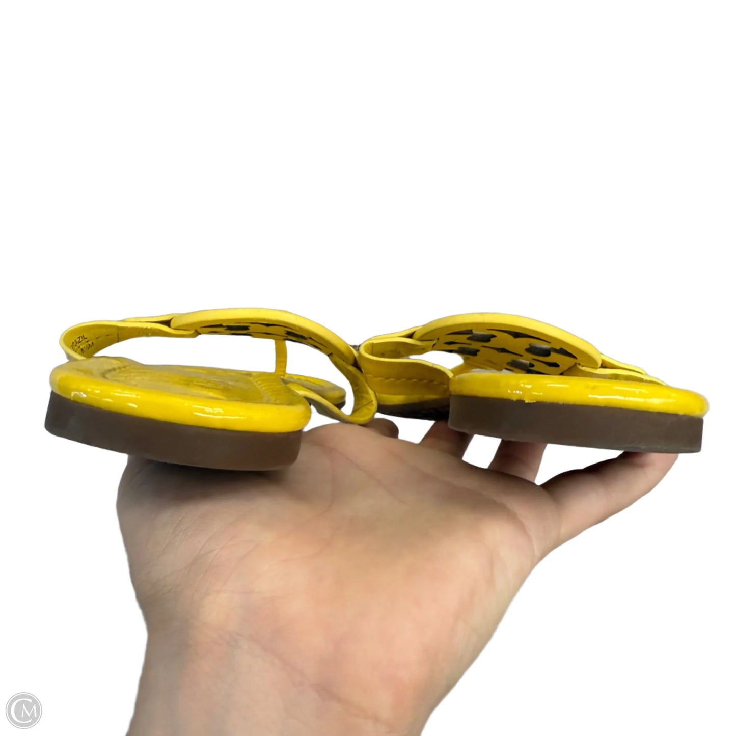 Sandals Designer By Tory Burch In Yellow, Size: 6.5