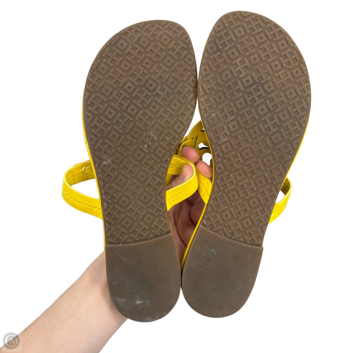Sandals Designer By Tory Burch In Yellow, Size: 6.5