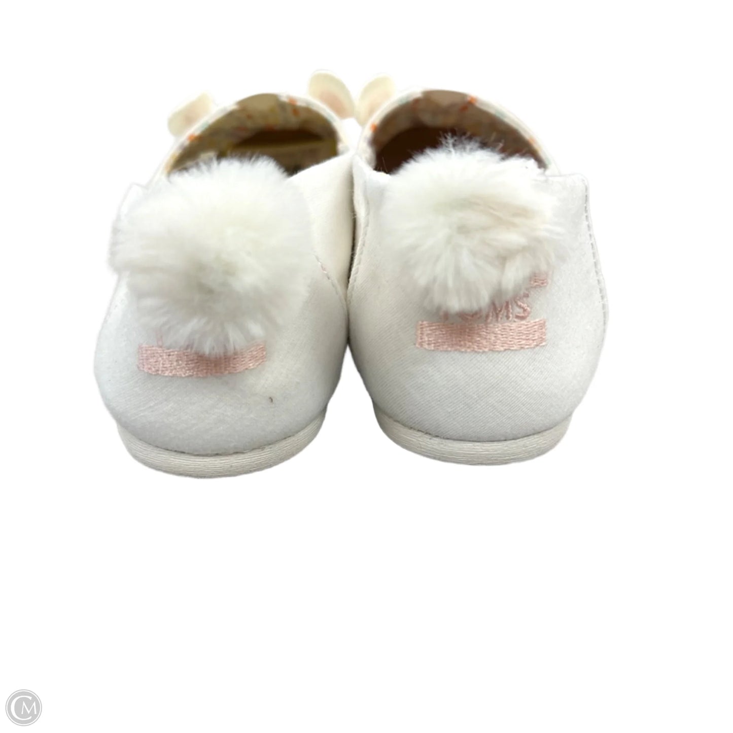 Shoes Flats By Toms In Pink & White, Size: 6.5