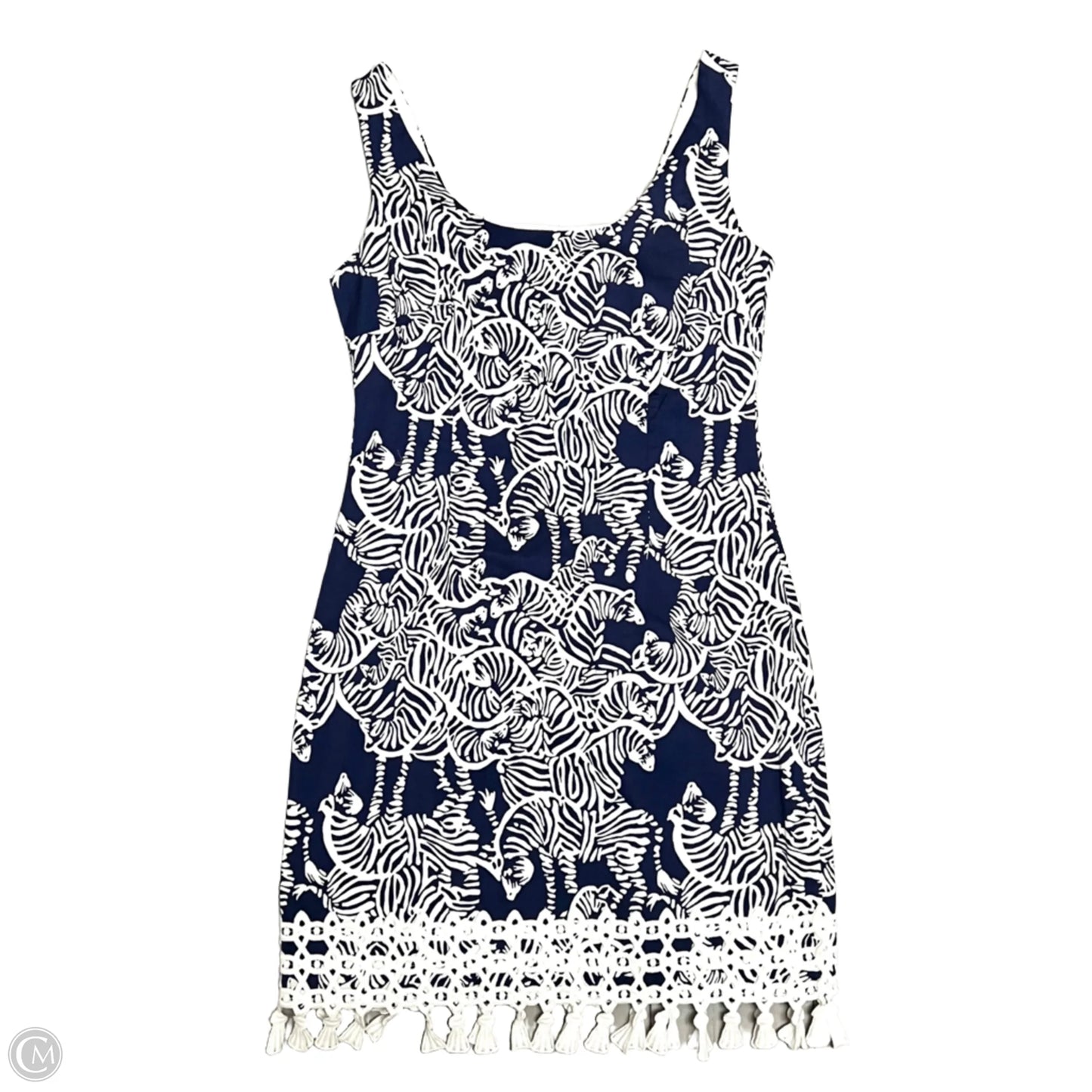 Dress Casual Short By Lilly Pulitzer In Blue & White, Size: Xs