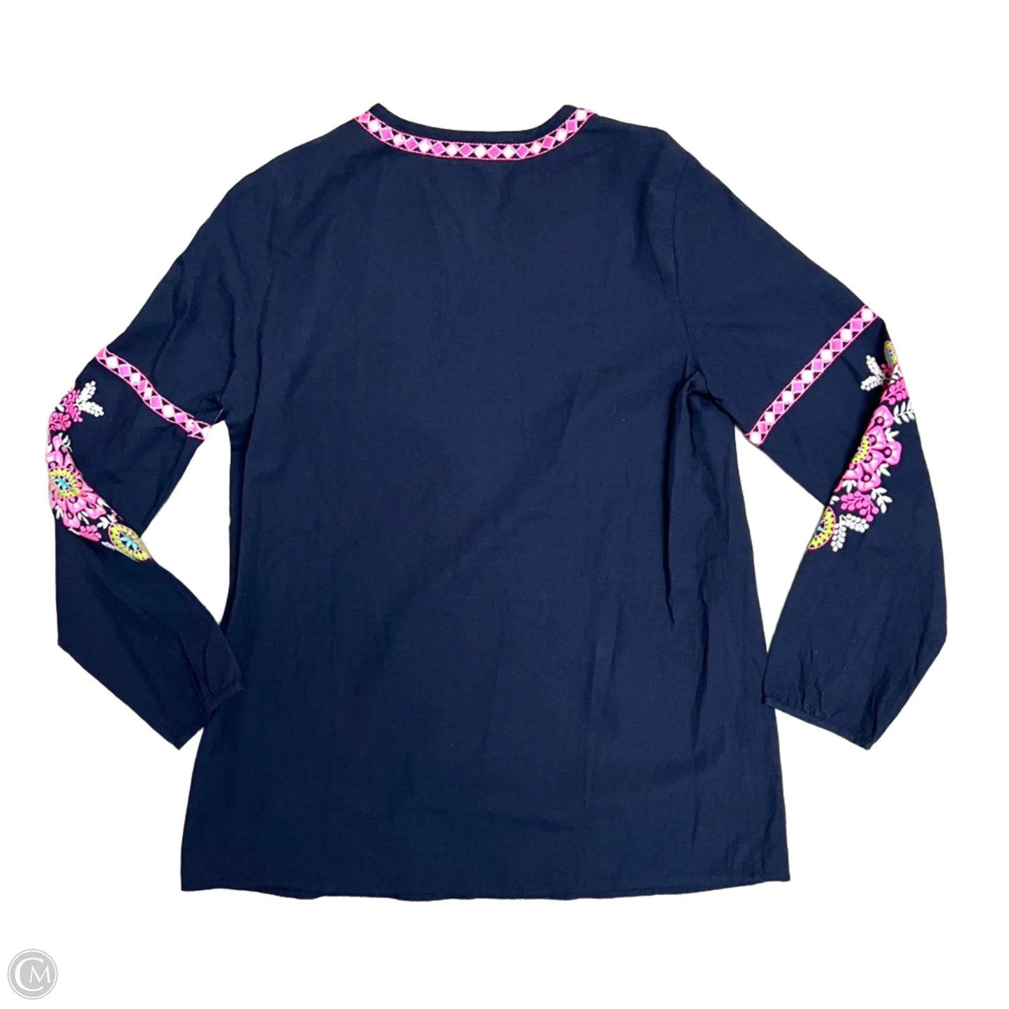 Top Long Sleeve Designer By Lilly Pulitzer In Navy, Size: Xs