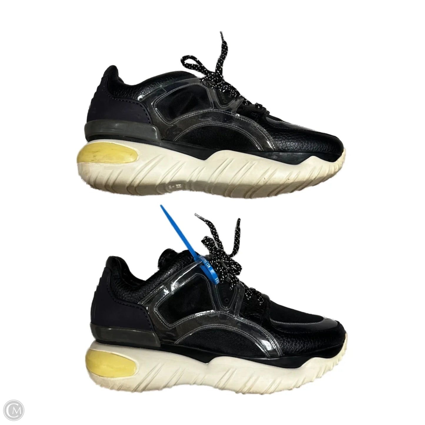 Shoes Luxury Designer By Fendi In Black & Blue, Size: 9.5