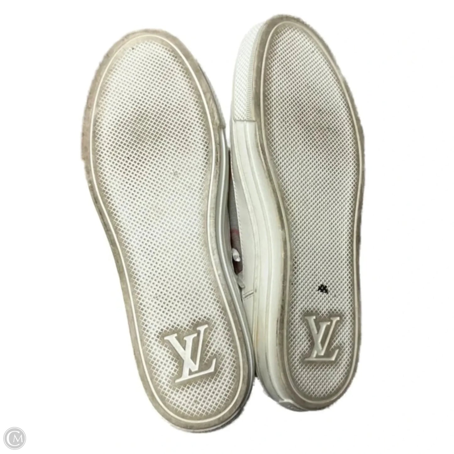 Shoes Luxury Designer By Louis Vuitton In Pink & White, Size: 8.5