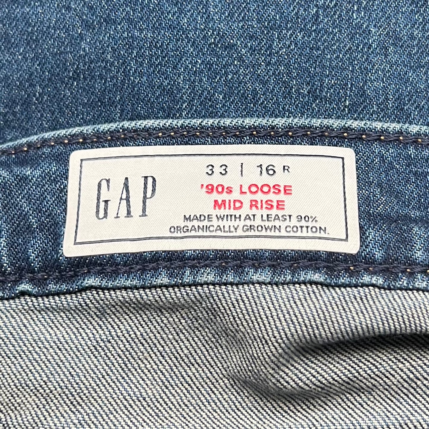 Jeans Wide Leg By Gap In Blue Denim, Size: 16