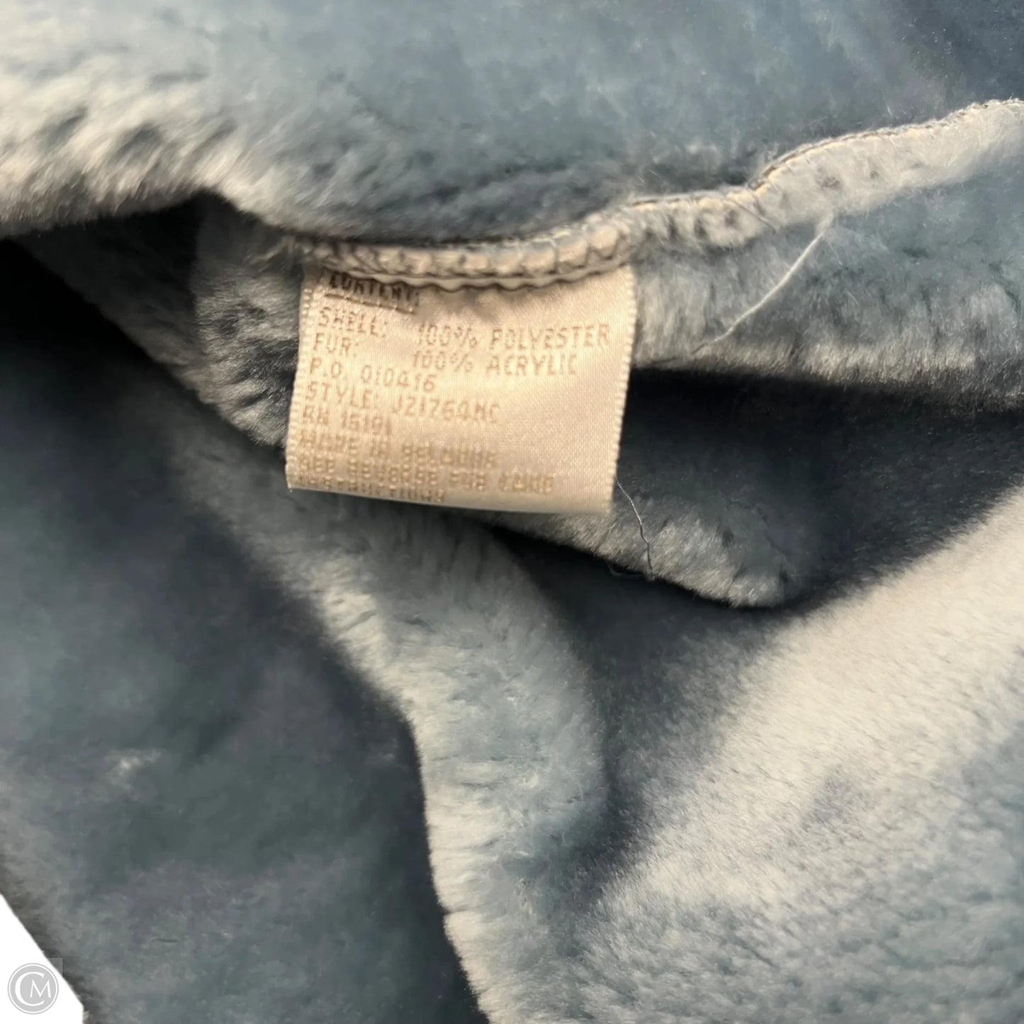 Coat Faux Fur & Sherpa By Jones New York In Blue, Size: Xl