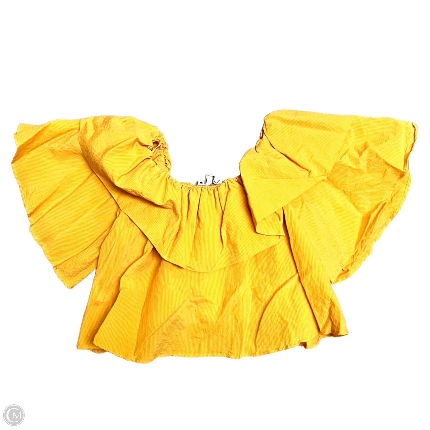 Top Short Sleeve By Zara In Orange, Size: M