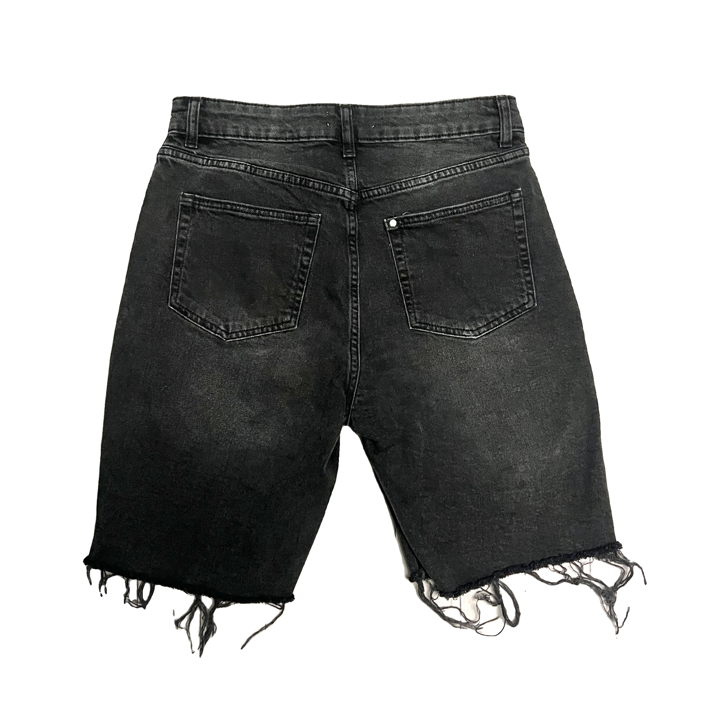 Shorts By H&m In Black Denim, Size: M