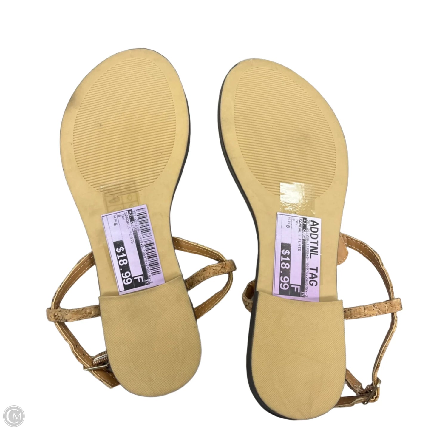 Sandals Flats By J. Crew In Tan, Size: 8