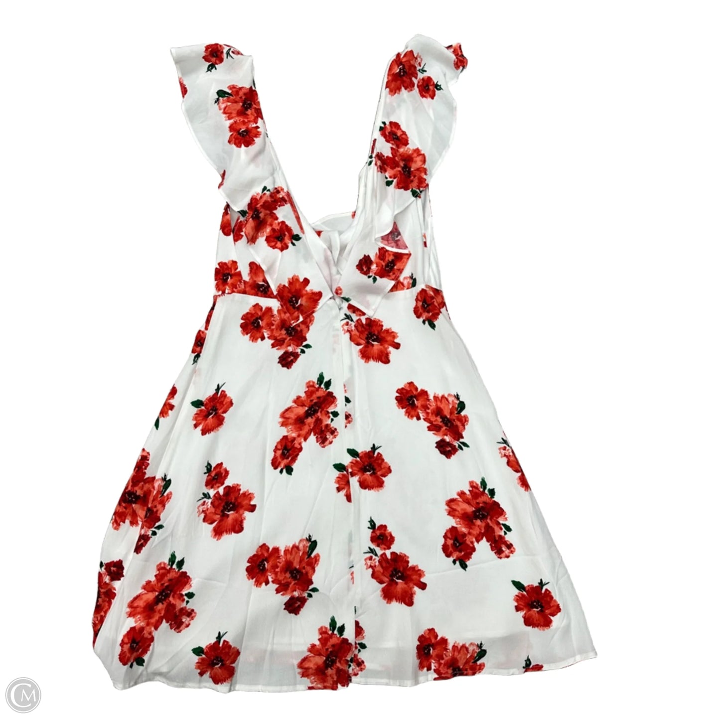 Dress Casual Short By Forever 21 In Red & White, Size: M