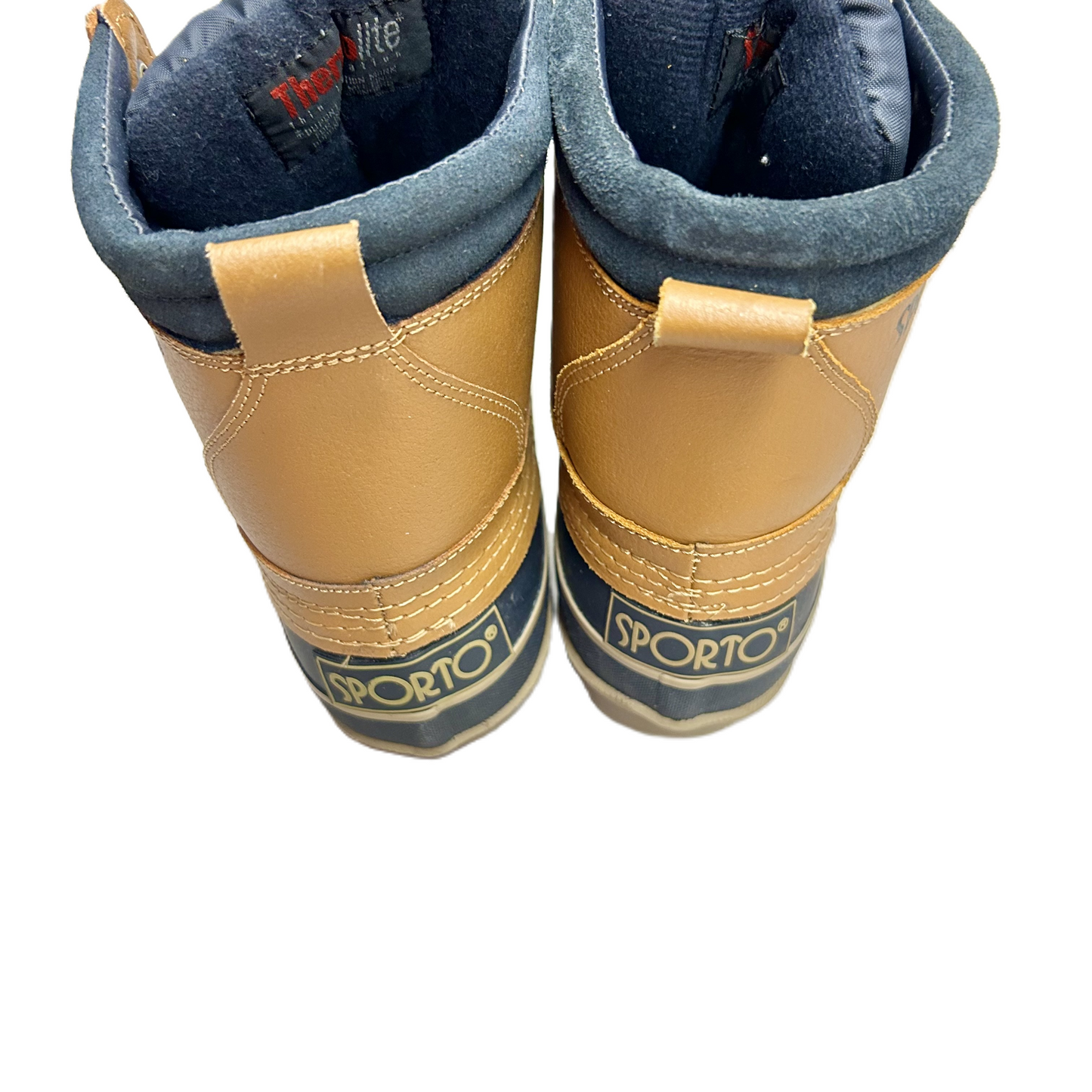 Boots Rain By Sporto In Blue & Brown, Size: 8