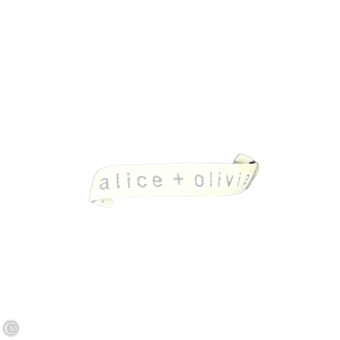 Dress Designer By Alice + Olivia In Black & Cream, Size: L