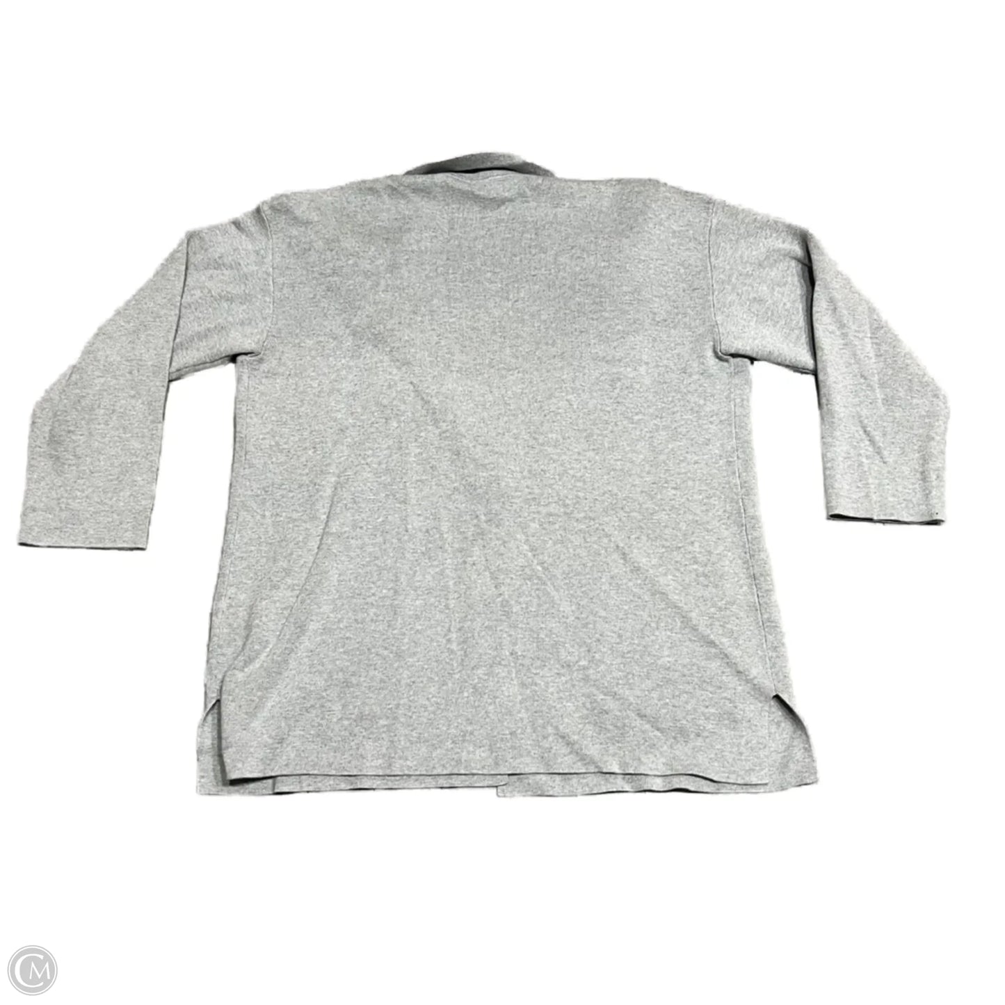 Sweater Cardigan By Talbots In Grey, Size: Xl