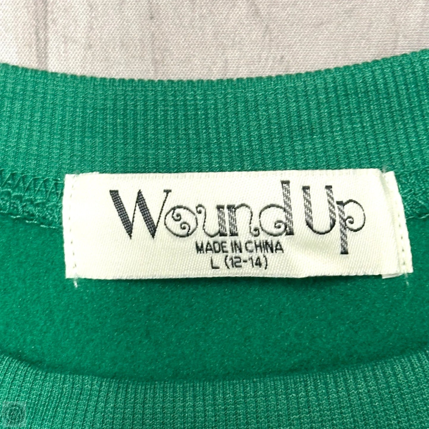 Sweatshirt Crewneck By Wound Up In Green, Size: L