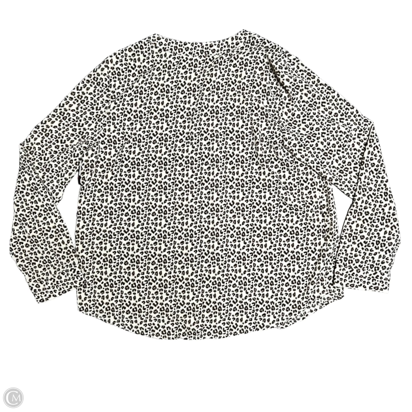 Top Long Sleeve By Blush and Day In Leopard Print, Size: 3x