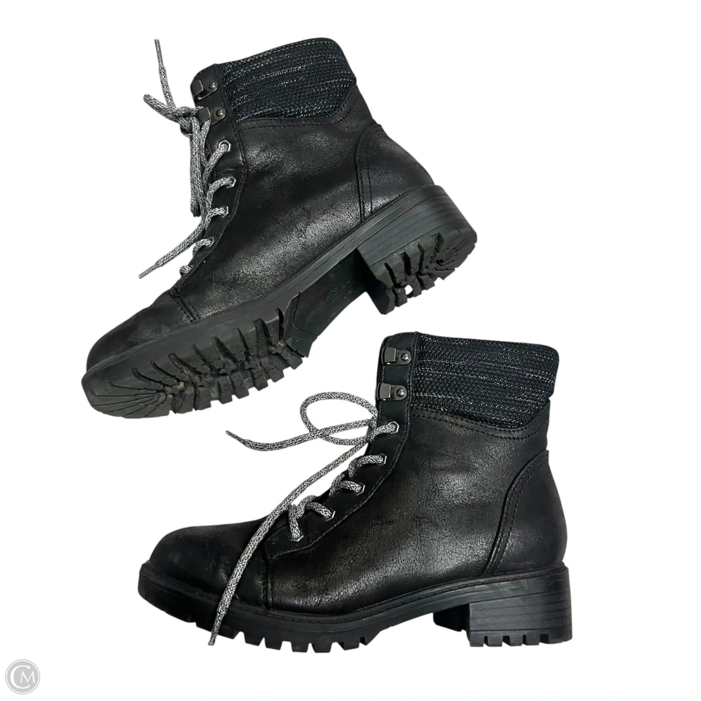 Boots Combat By Universal Thread In Black, Size: 7.5