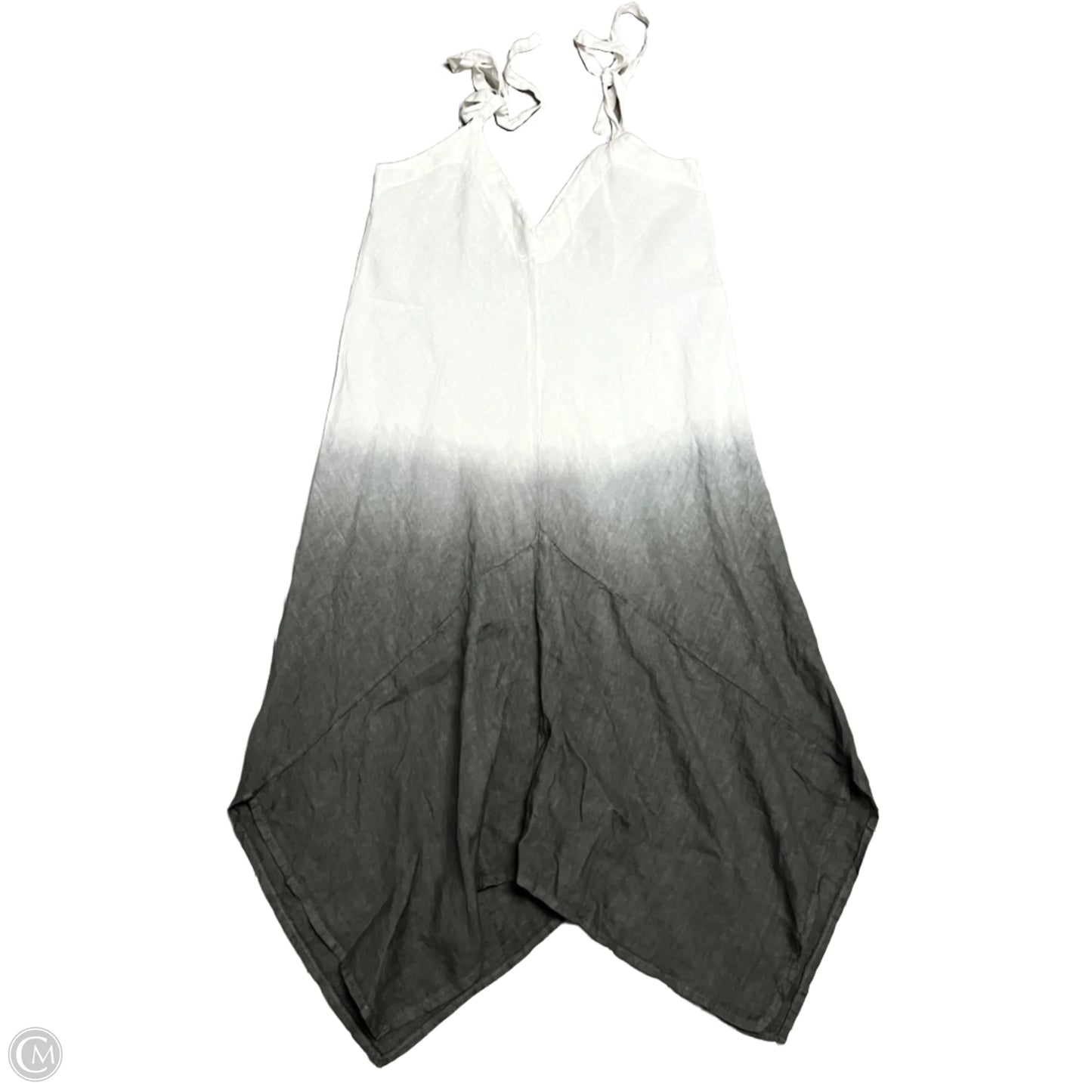 Dress Casual Midi In Grey & White, Size: M