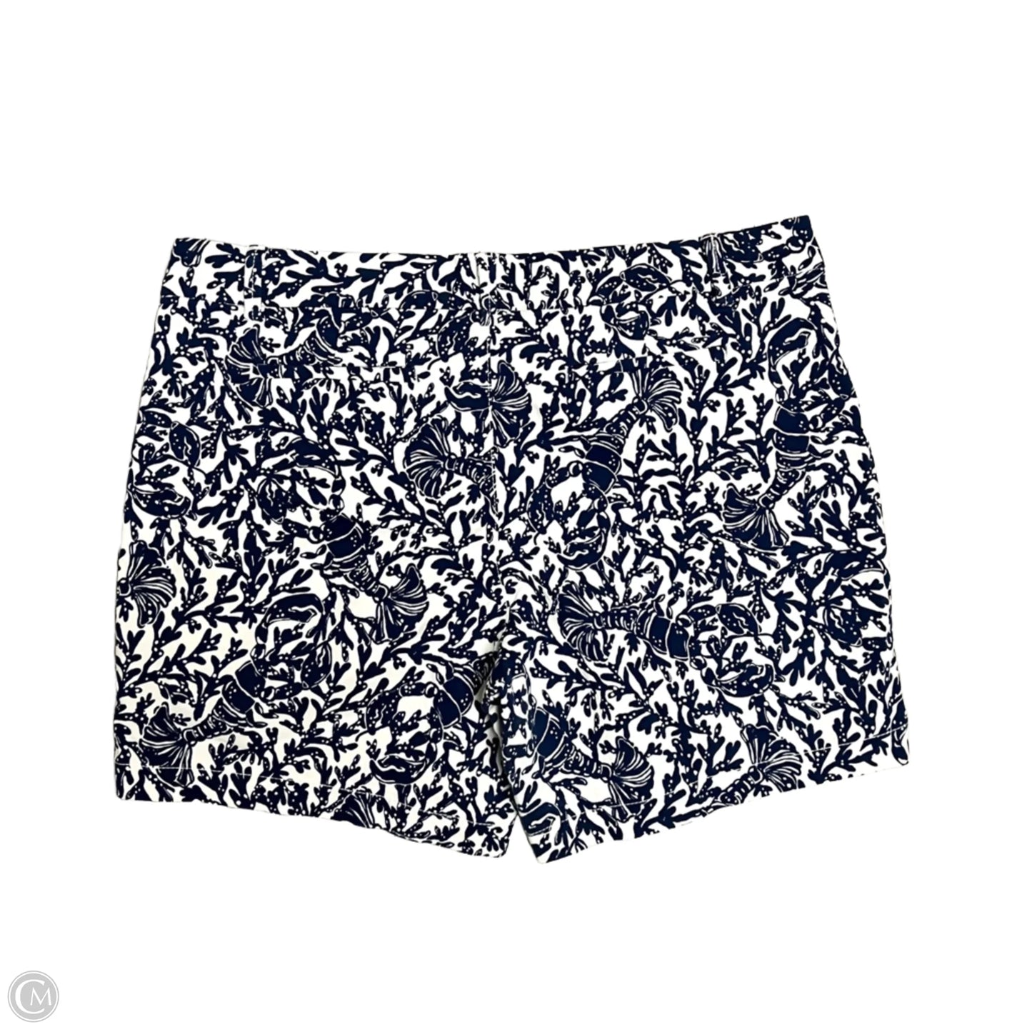 Shorts Designer By Lilly Pulitzer In Blue & White, Size: 16