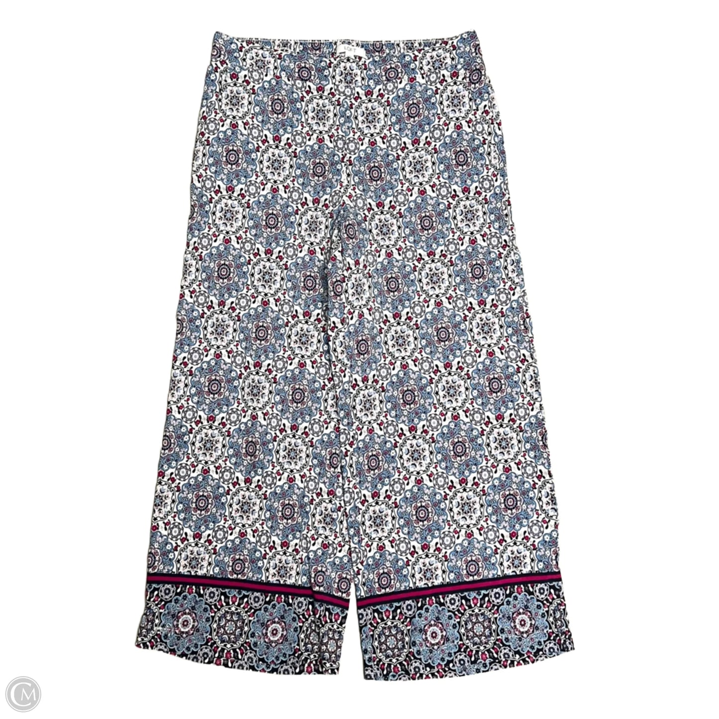 Pants Wide Leg By Loft In Blue & Purple, Size: M