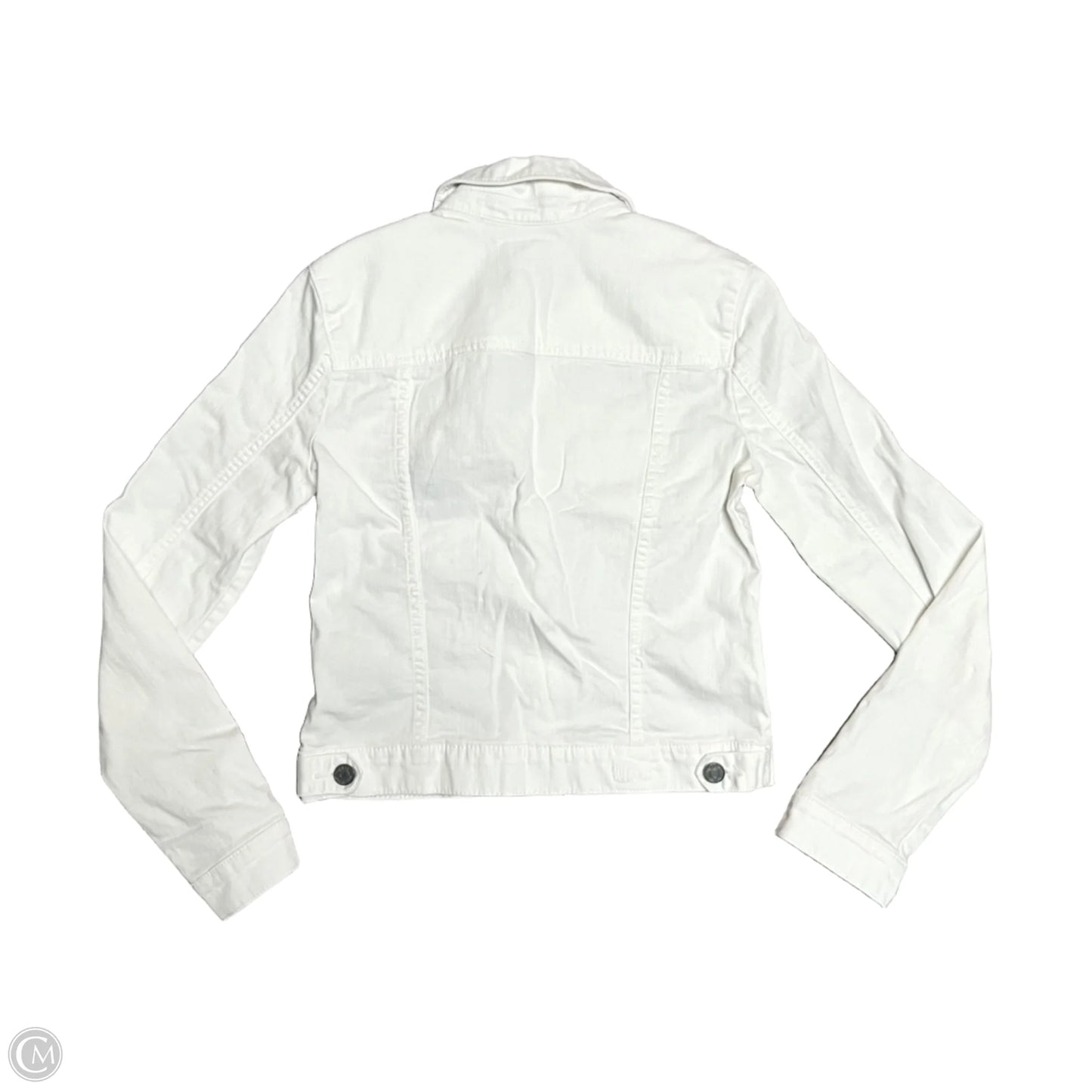 Jacket Denim By Kut In White Denim, Size: Xs