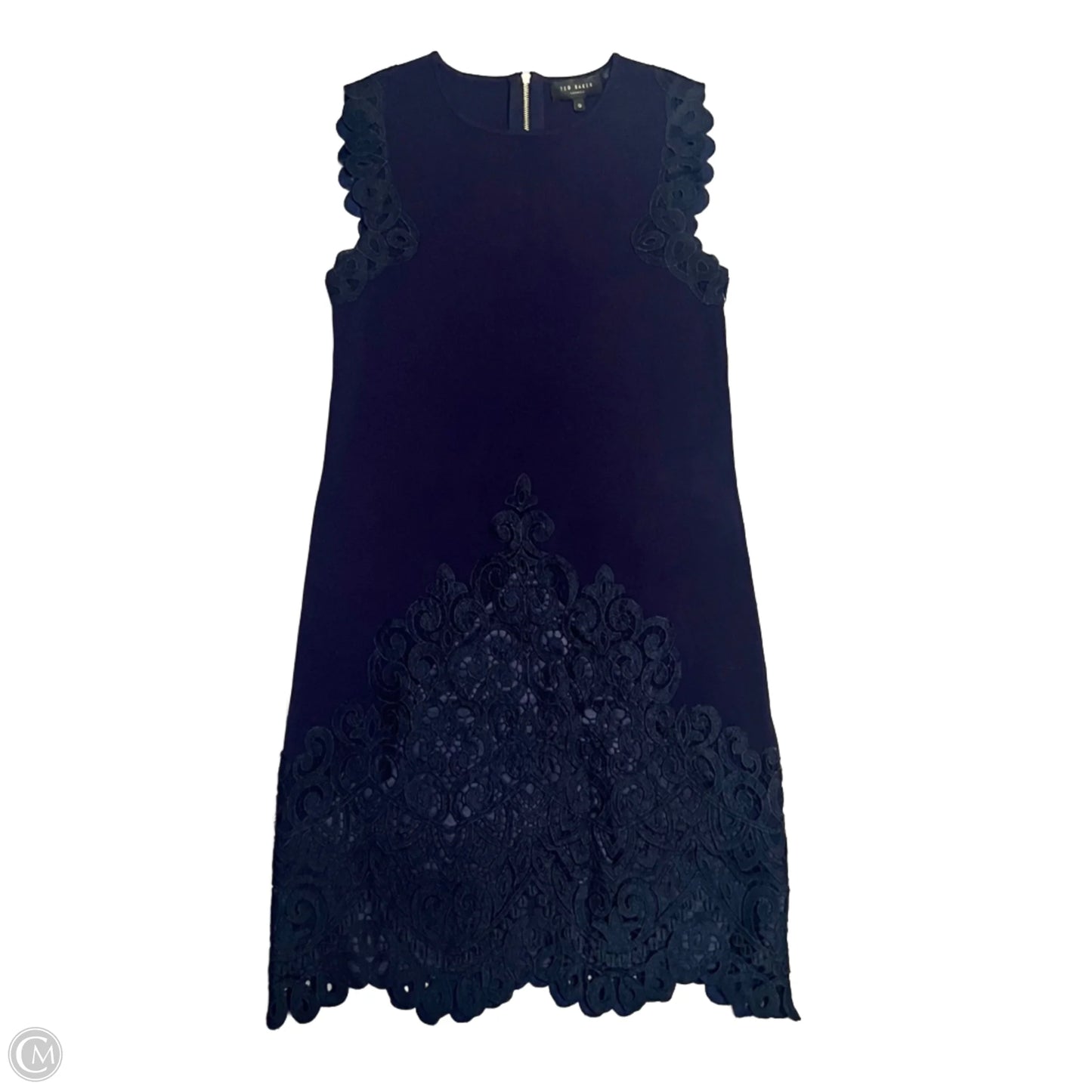 Dress Party Midi By Ted Baker In Navy, Size: Xs