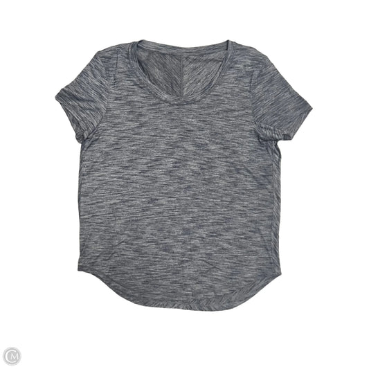 Athletic Top Short Sleeve By Lululemon In Blue, Size: S
