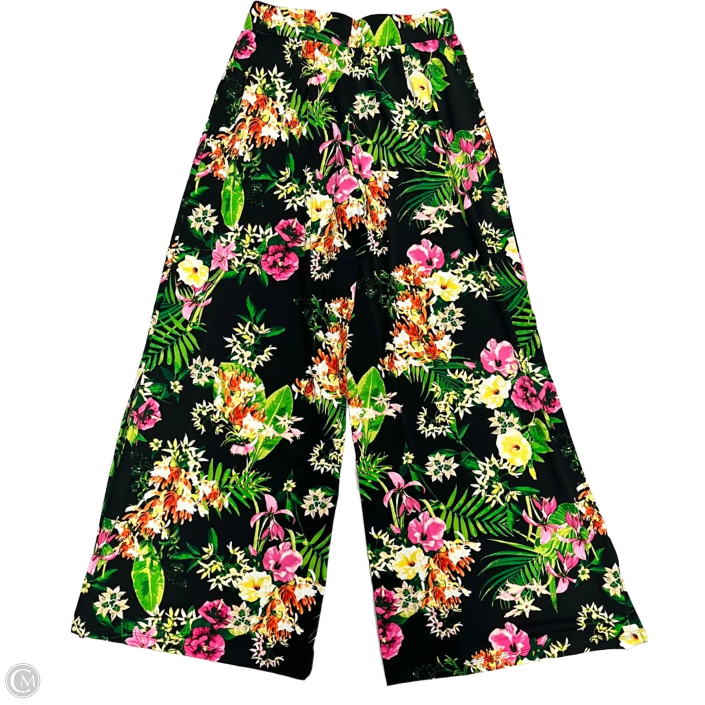 Pants Wide Leg By Gilli In Black & Green, Size: Xs