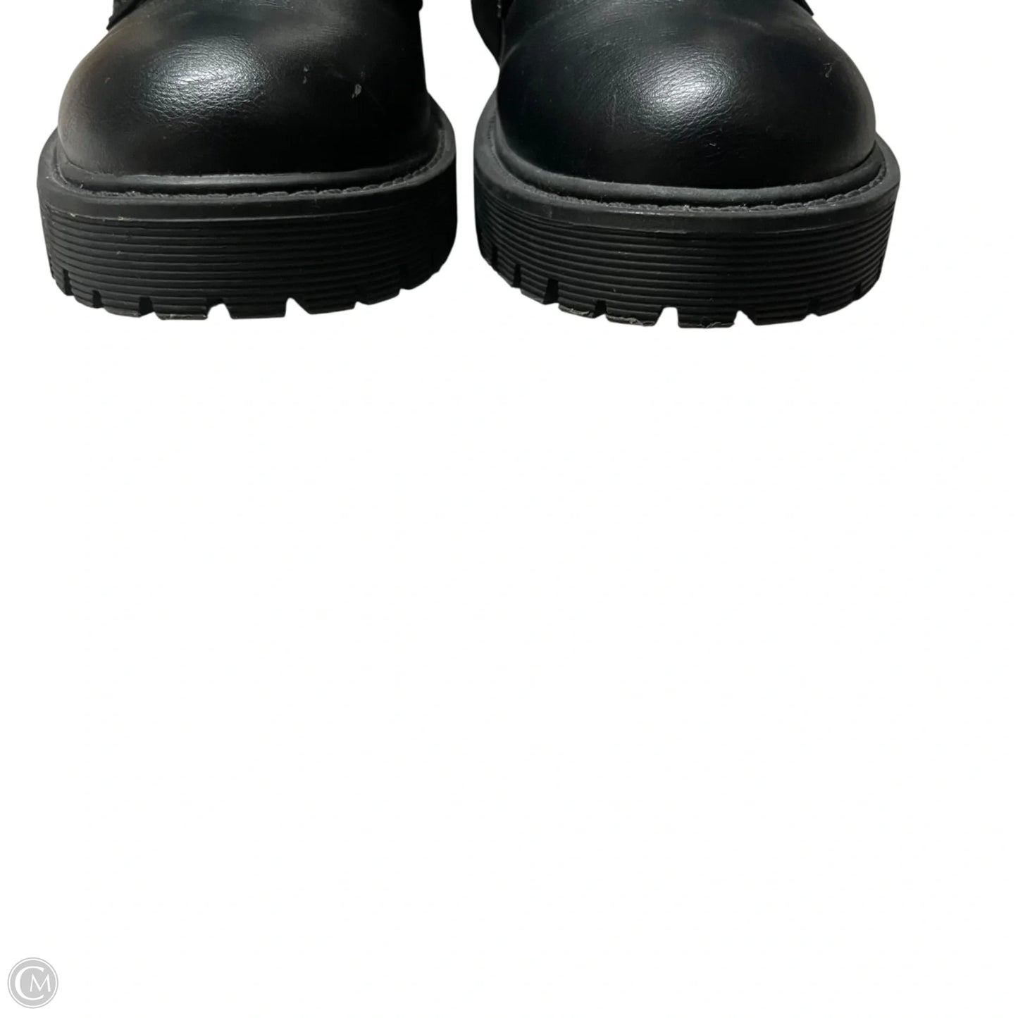 Boots Combat By Guess In Black & Tan, Size: 6