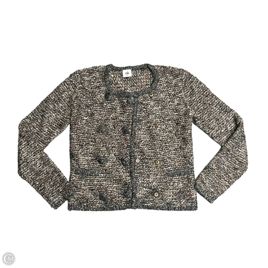 Sweater Cardigan By Cabi In Brown & Grey, Size: Xs