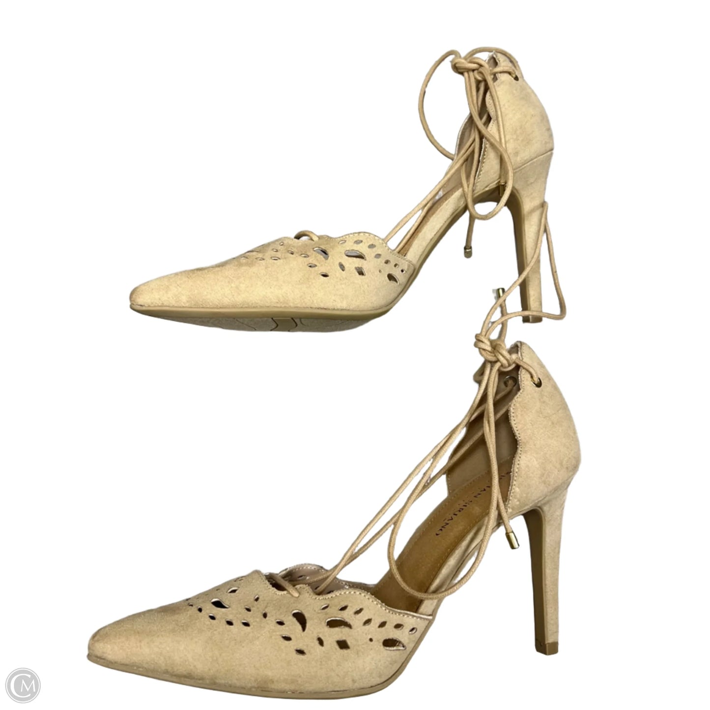 Shoes Heels Stiletto By Christian Siriano In Tan, Size: 9.5