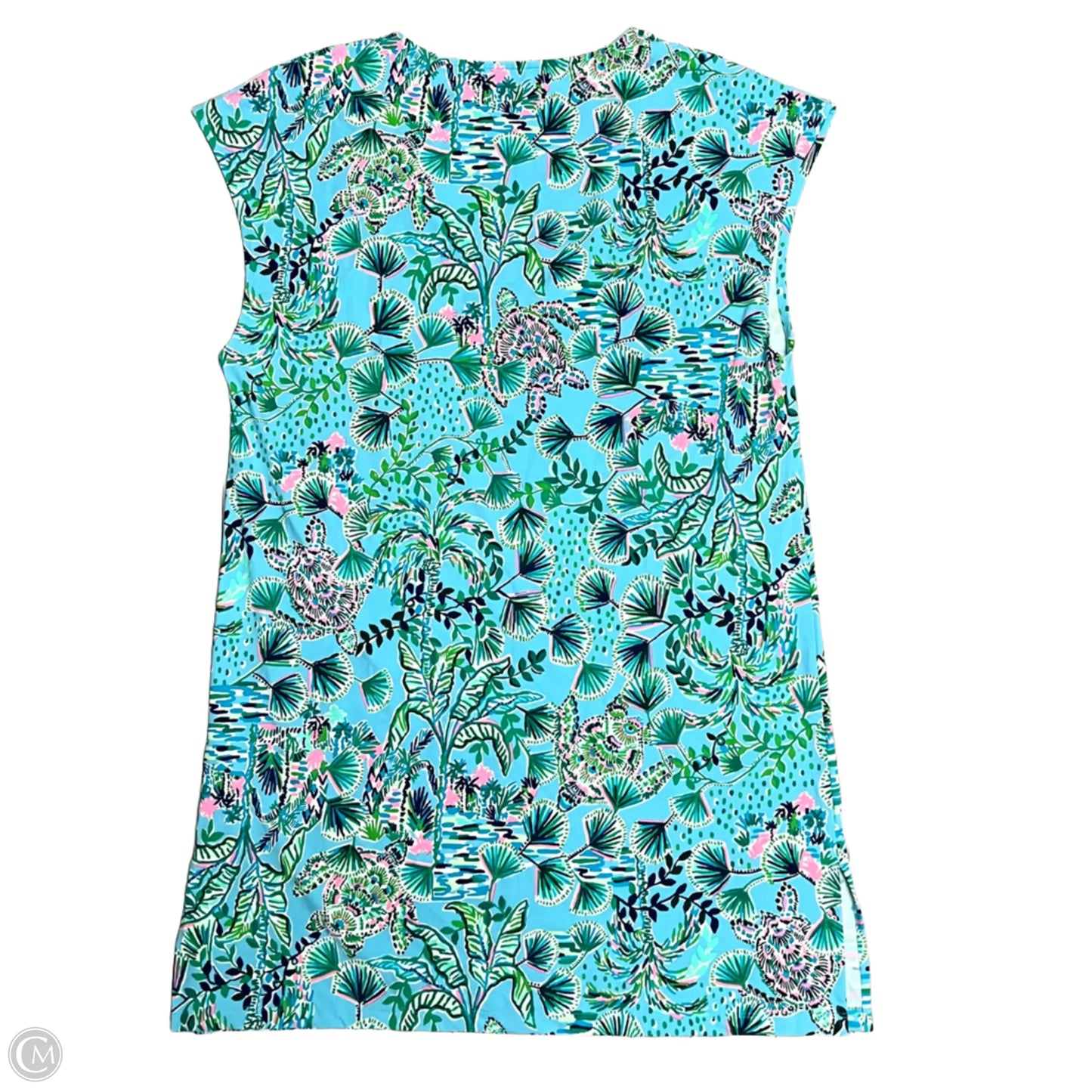 Dress Designer By Lilly Pulitzer In Black & Green, Size: M