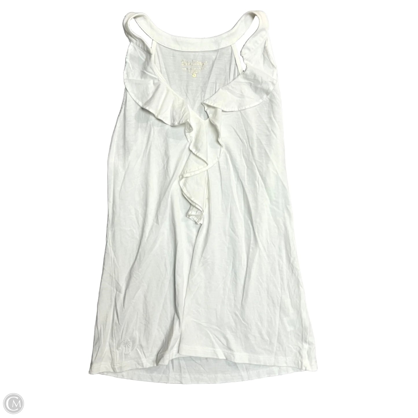 Top Sleeveless Designer By Lilly Pulitzer In White, Size: S