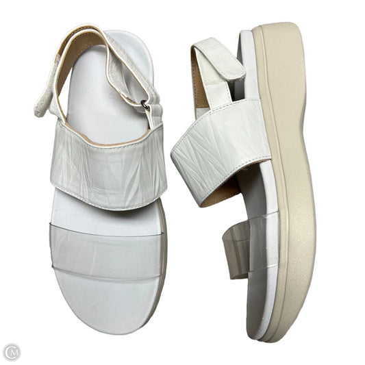 Sandals Heels Platform By Vionic In White, Size: 9