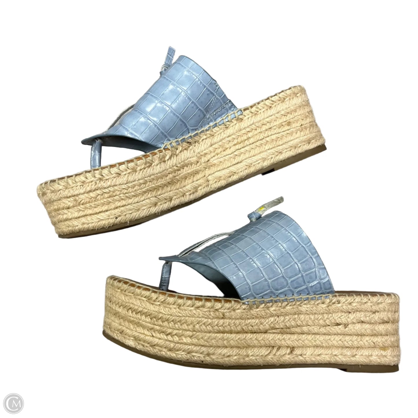 Sandals Heels Platform By Franco Sarto In Blue, Size: 10