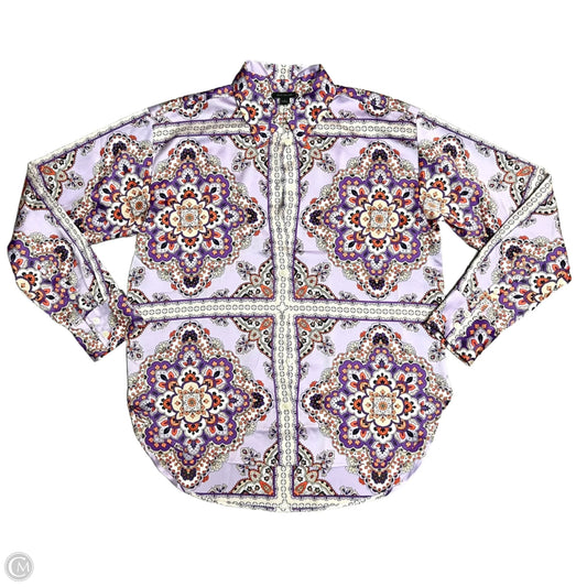Top Long Sleeve By Ann Taylor In Purple, Size: S