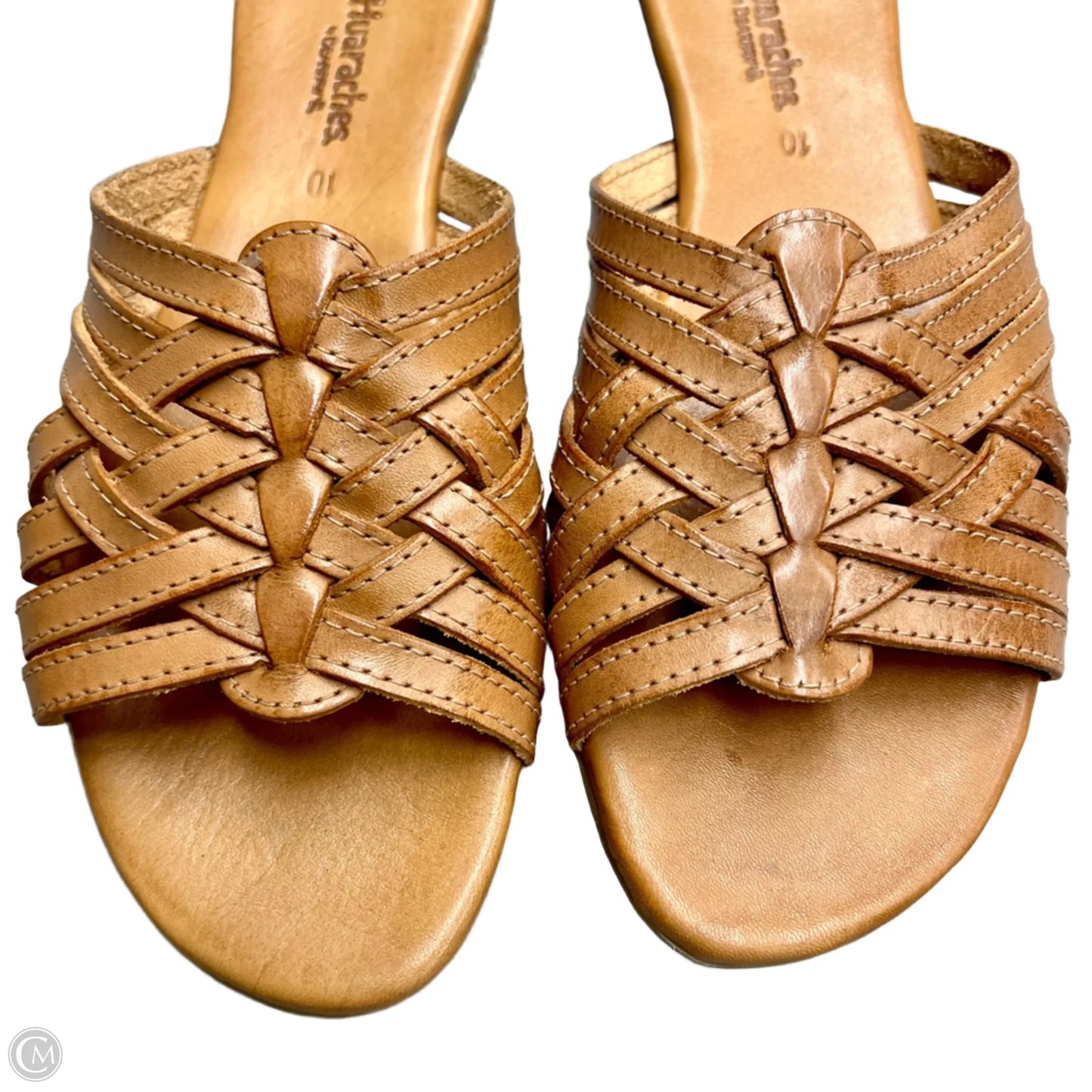 Sandals Flats By Bearpaw In Brown, Size: 10