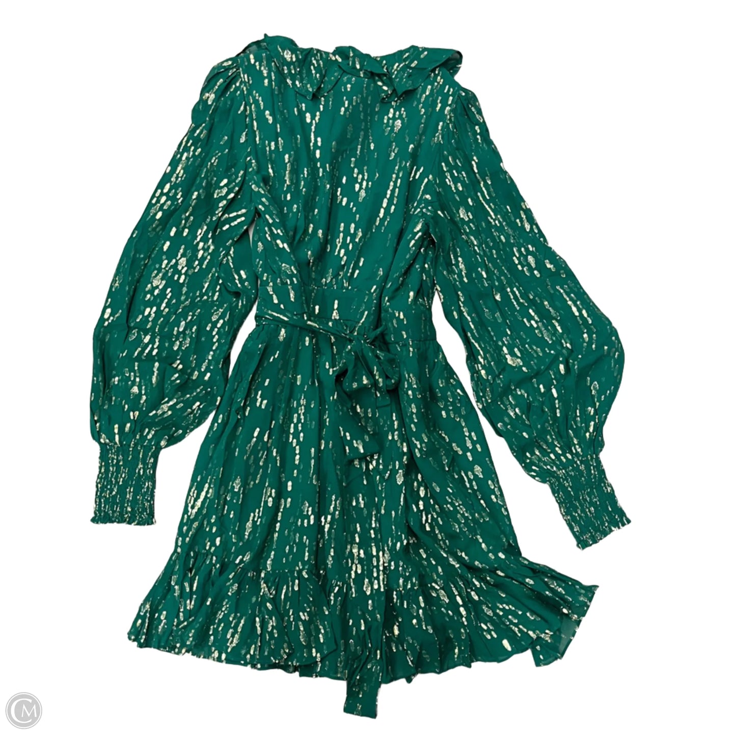 Dress Designer By Lilly Pulitzer In Gold & Green, Size: S