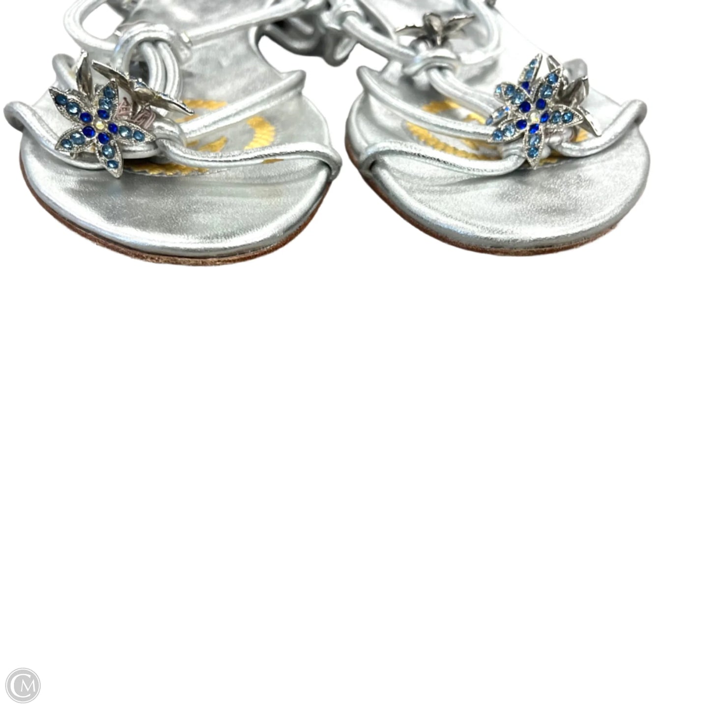 Sandals Flats By Joey In Silver, Size: 8