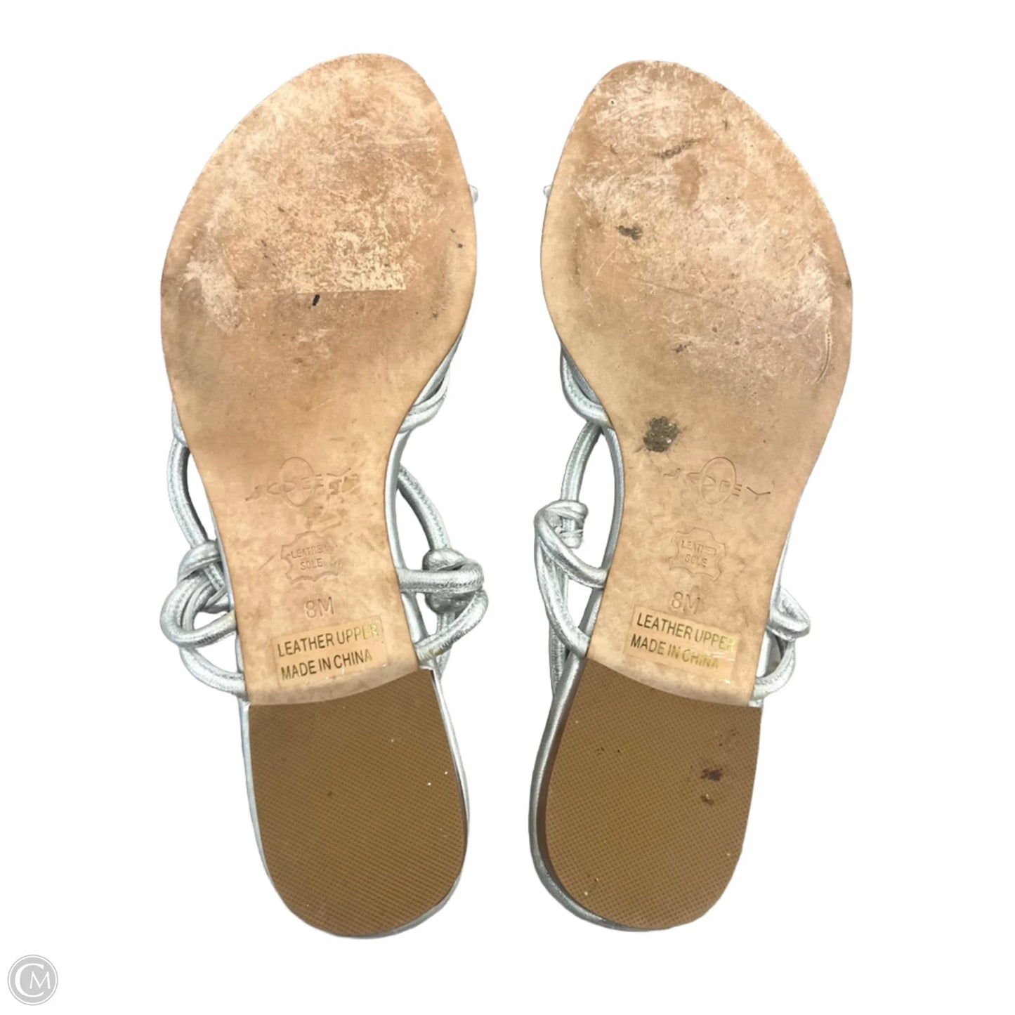 Sandals Flats By Joey In Silver, Size: 8