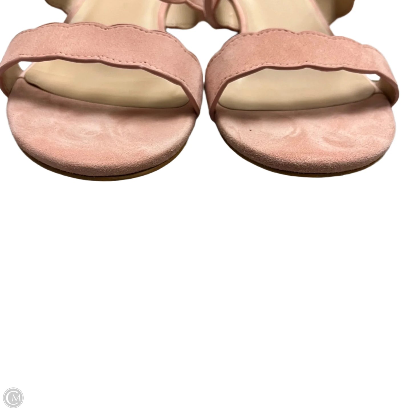 Sandals Designer By Stuart Weitzman In Peach, Size: 10.5