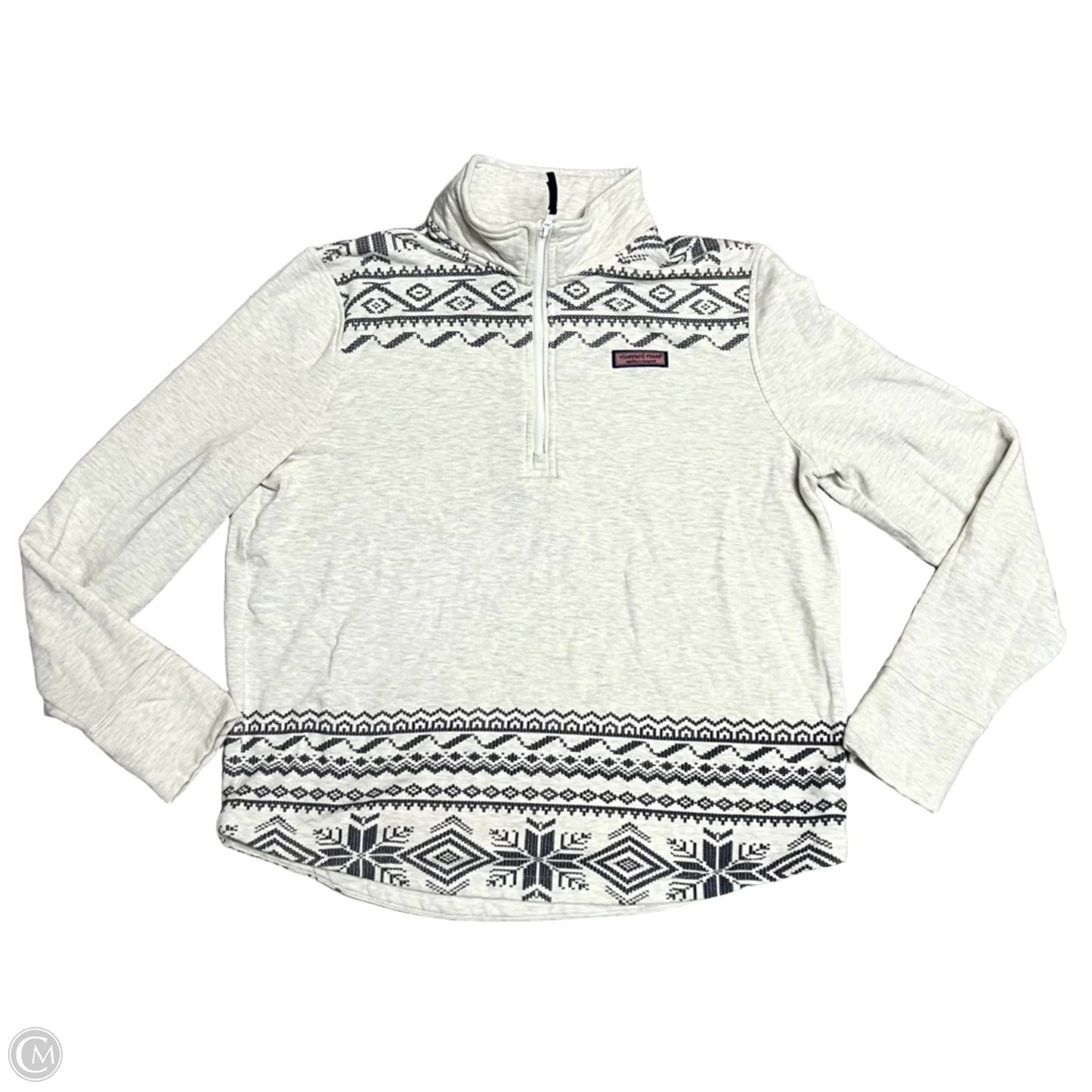 Sweatshirt Collar By Vineyard Vines In Grey, Size: Xl