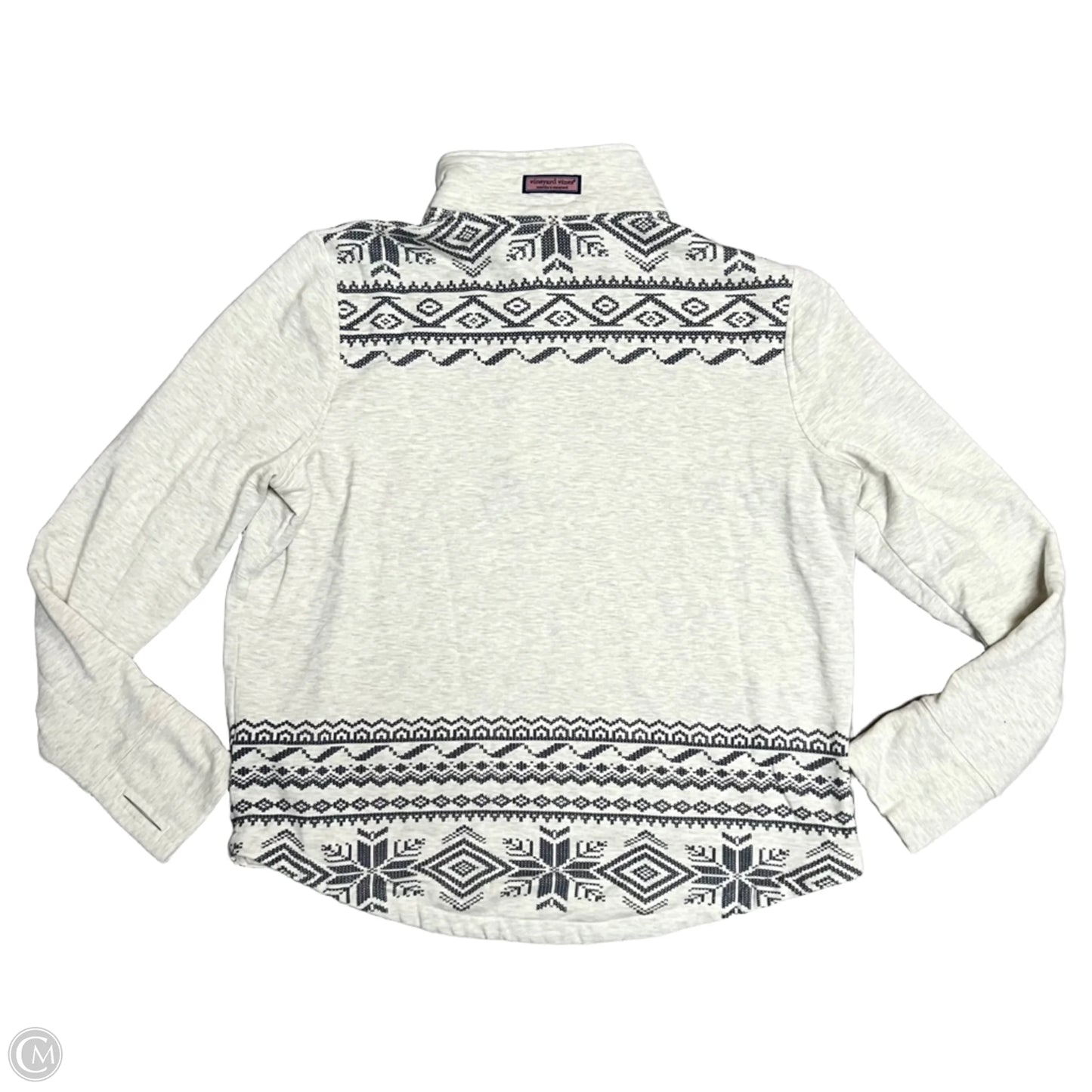 Sweatshirt Collar By Vineyard Vines In Grey, Size: Xl