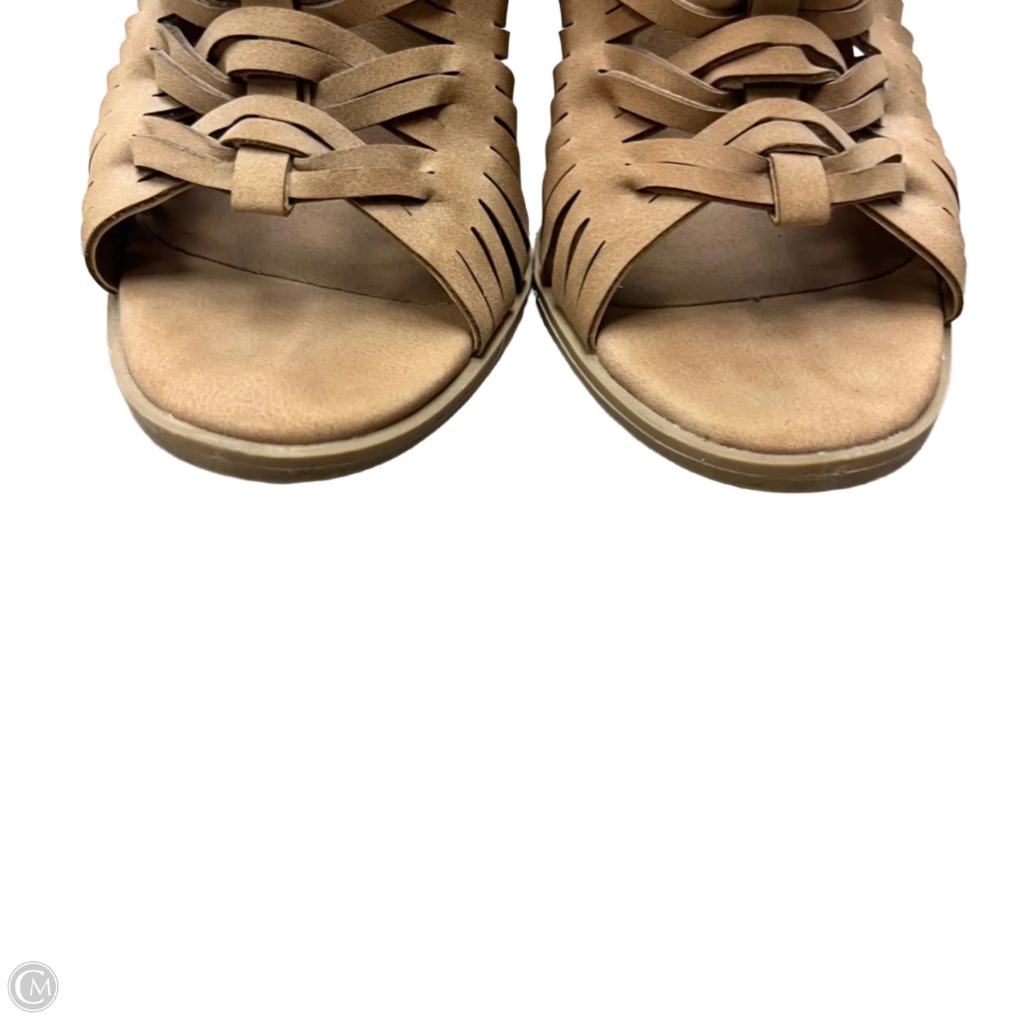 Sandals Heels Block By Dolce Vita In Tan, Size: 6
