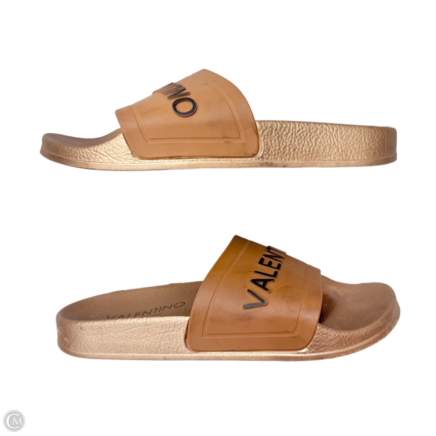 Sandals Designer By Valentino-mario In Bronze, Size: 6.5